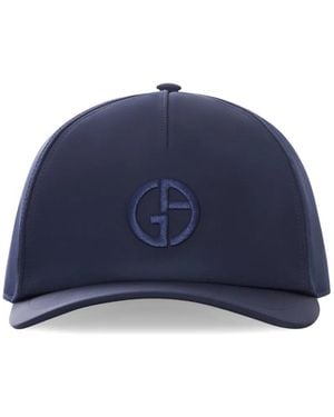 Giorgio Armani Embroidered-Logo Baseball Cap - Blue