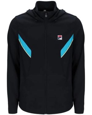 Fila Backspin Zip-Up Hoodie - Black