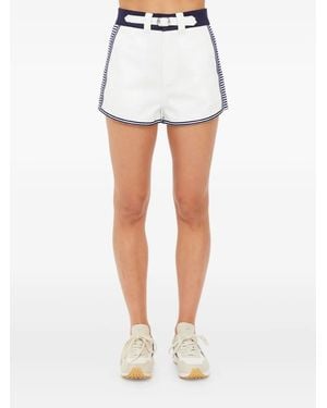 The Upside Shorts A Righe - Bianco