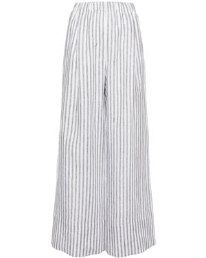 Reformation Fernando Linen Trousers - White