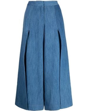 Palmer//Harding Cropped-Hose Mit Hohem Bund - Blau