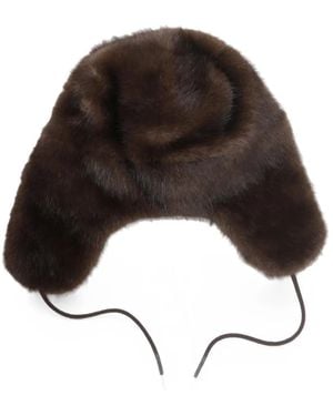 Bully Faux-Fur Trapper Hat - Black