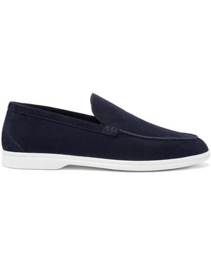 SCAROSSO Ludovico Suede Loafers - Blue
