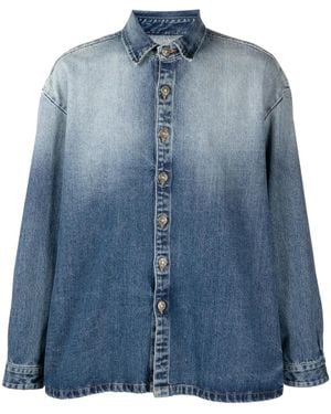 424 Gradient-Effect Denim Shirt - Blue