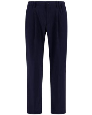 Herno Pleated Trousers - Blue