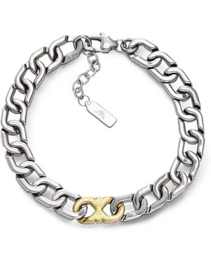 Emporio Armani Stainless-Steel Chain Bracelet - Metallic