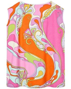 PUCCI Robe En Éponge À Imprimé Orchidée - Pink