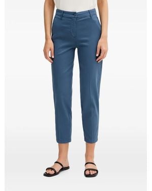 Benetton Slim-Fit Cropped Trousers - Blue