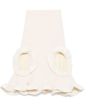Melitta Baumeister Ruffle Midi Skirt - White