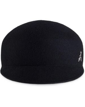 Patrizia Pepe Logo-Plaque Baker Boy Hat - Blue