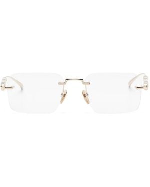 Gucci Bamboo Rimless Glasses - White