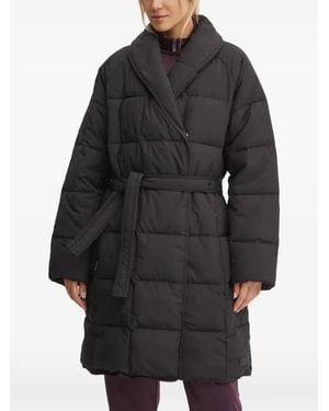 Didriksons Dina Belted Quilted Coat - Black