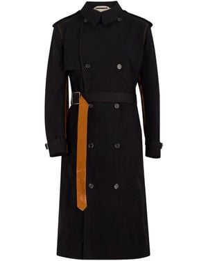 S.S.Daley Owen Double-Breasted Belted Trench Coat - Black