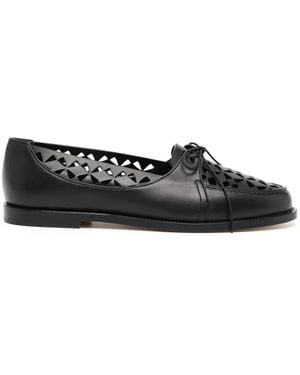 Manolo Blahnik Mocassini Delirium Con Dettaglio Cut-Out - Nero