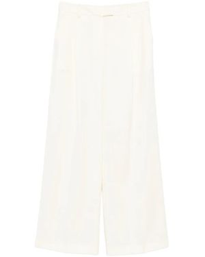 La DoubleJ Pleated Trousers - White
