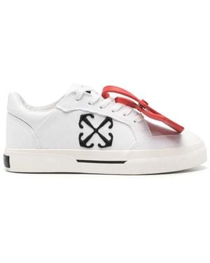 Off-White c/o Virgil Abloh New Low Vulcanized Canvas Sneakers - White