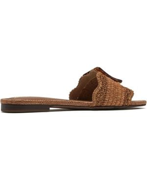 Sam Edelman Bambi Woven Buckle Sandals - Brown