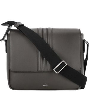 Bally Mythos Leather Shoulder Bag - Black