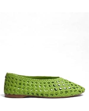 Sam Edelman Woven Flats - Green