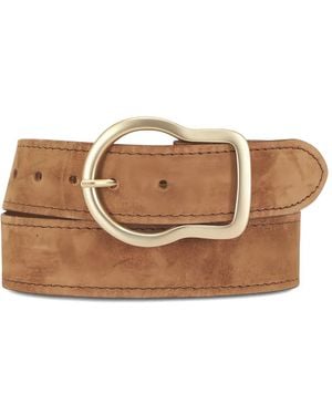 Dorothee Schumacher Suede Buckle Belt - Brown