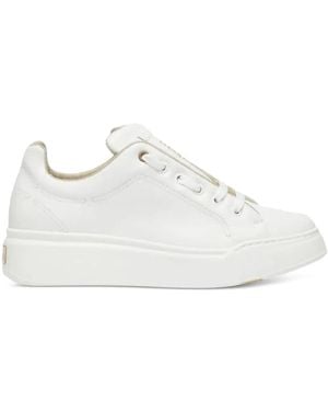 Max Mara レースアップ レザースニーカー - ホワイト