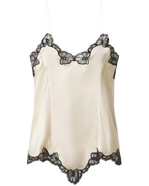 Isabel Marant Amael Lace-Trim Camisole - Natural