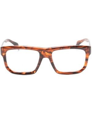 David Beckham Tortoiseshell-Effect Square-Frame Glasses - Brown
