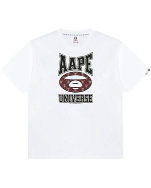 Aape By A Bathing Ape Logo T-Shirt - White
