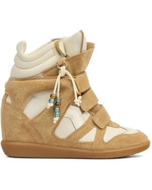 Isabel Marant Bekett Wedge Trainers - Natural
