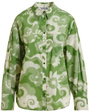 Essentiel Antwerp Floral-Print Shirt - Green