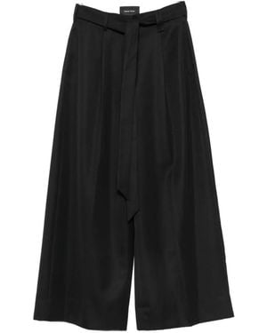 Simone Rocha Belted Wide-Leg Pants - Black