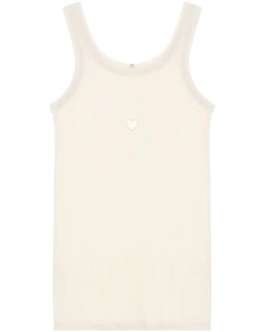 Baserange Cut-Out Tank Top - Natural