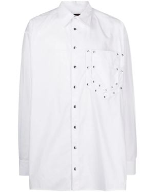 WEINSANTO Studded Cotton Shirt - Blue