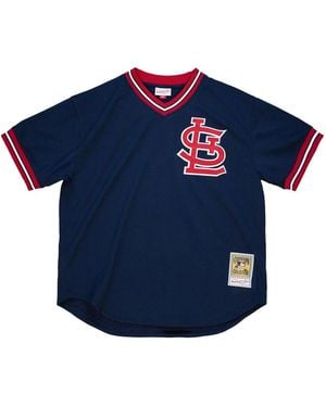 Mitchell & Ness Mlb Cardinals 1994 Ozzie Smith T-Shirt - Blue