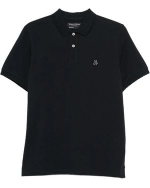 Marc O' Polo Piqué Buttoned Polo Shirt - Black