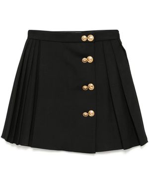 Dice Kayek Falda Con Diseño Cruzado - Negro