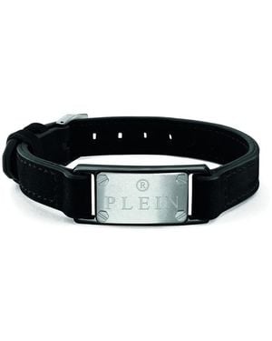 Philipp Plein Armband Mit Logo-Schild - Schwarz