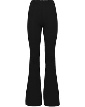 Laneus Knitted flared trousers - Negro