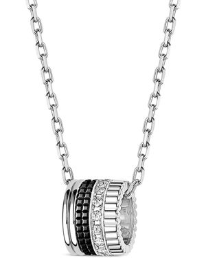 Boucheron Quatre Edition ダイヤモンド ネックレス L 18kホワイトゴールド