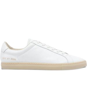 Common Projects Round-Toe Leather Trainers - White