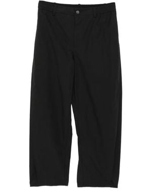 CROQUIS Tapered Drawstring Trousers - Black