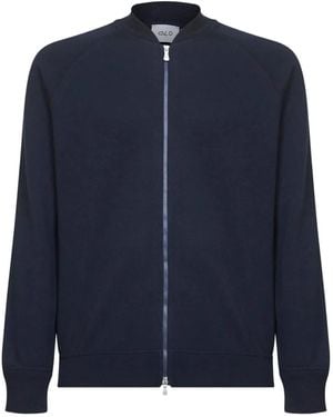 D4.0 Pull Nervuré À Col Bomber - Blue