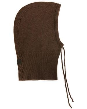 MM6 by Maison Martin Margiela Textured Balaclava Hat - Brown