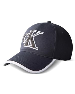 Calvin Klein Logo-Patch Baseball Cap - Blue