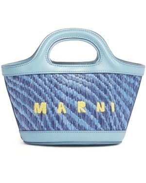 Marni ロゴ トートバッグ - ブルー