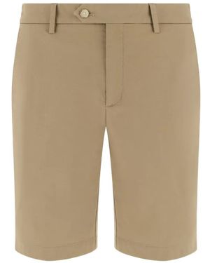 BOGGI Stretch-Cotton Chino Shorts - Natural