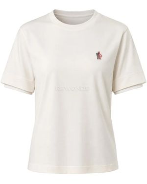 Moncler Logo-Patch T-Shirt - White