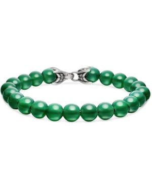 David Yurman Sterling Spiritual Beads Bracelet (8Mm) - Green