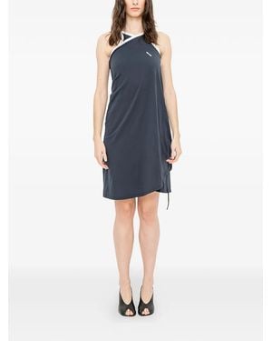 Facon Jacmin Roisin Crossing Wrap Dress - Blue