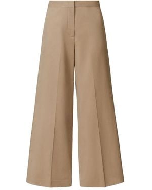 Fabiana Filippi Pleated Straight Trousers - Natural